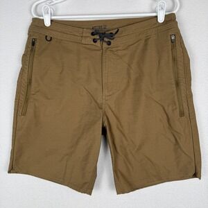Roark Layover 2.0 Trail Shorts Mens 32 Brown Hybrid Utility Hiking Outdoors